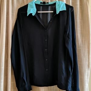 Forever 21 teal and Navy top